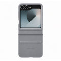 SAMSUNG EFVF741PJEGWW FLIP 6  FLAP VEGAN LEATHER CASE  GRAY