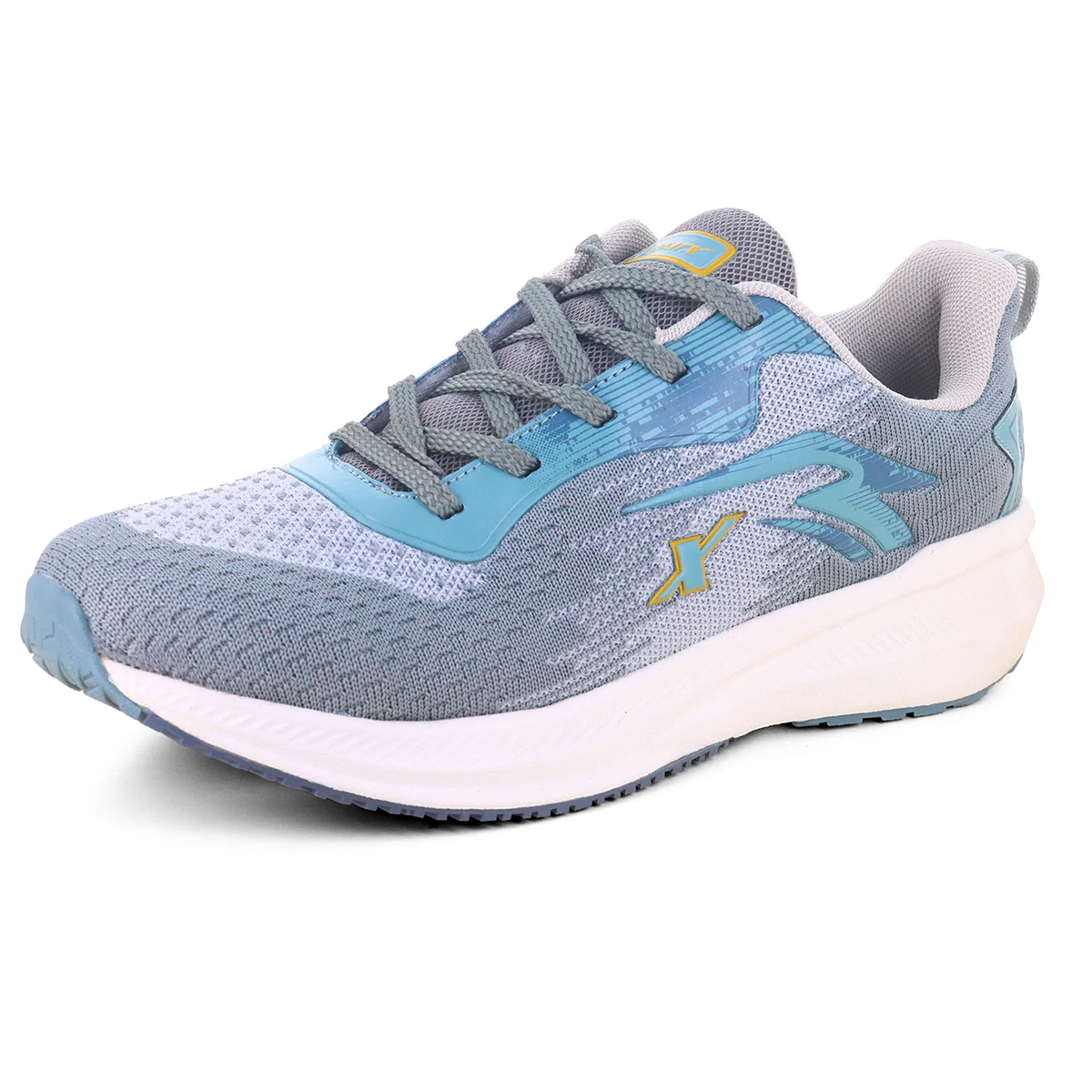 Sparx SM 1124 Men's Sports Shoes - Grey Yellow