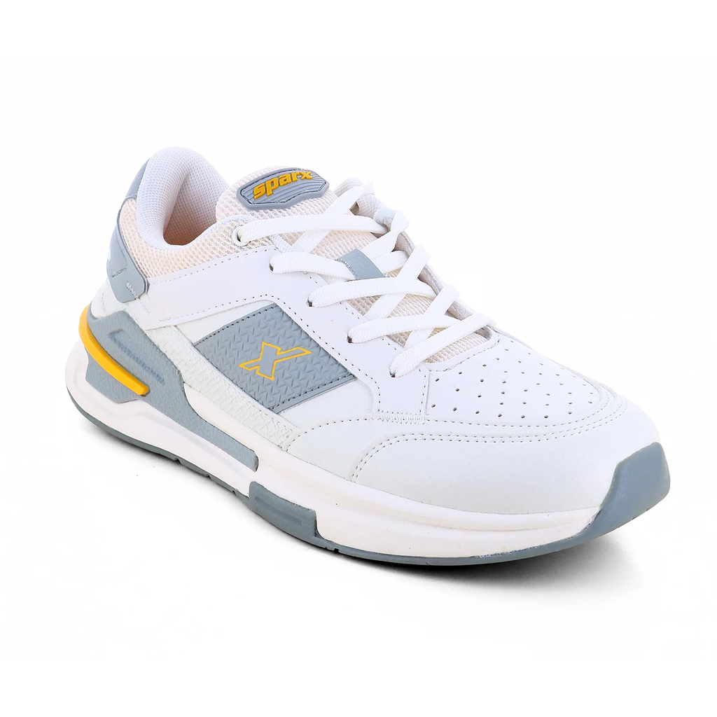 Sparx SM 1104 Men's Sports Shoes - P White Yellow