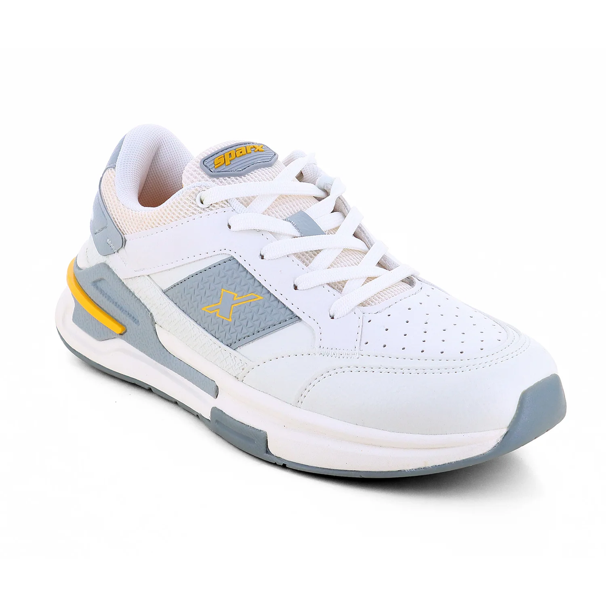 Sparx SM 1104 Men's Sports Shoes - P White Yellow
