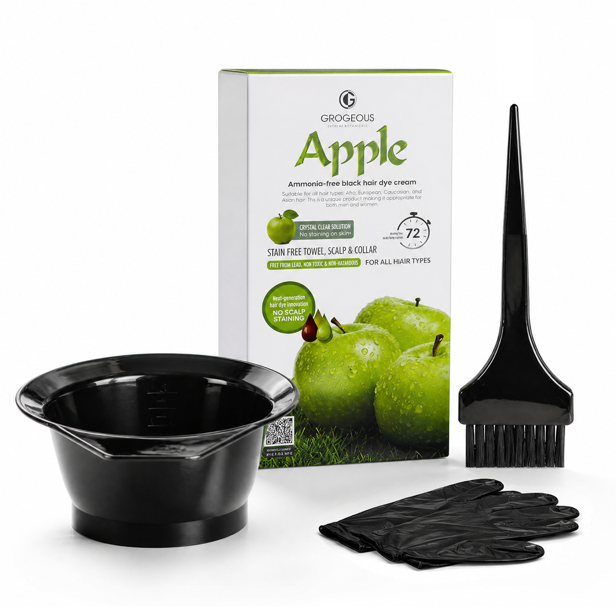 Apple AMMONIA-FREE BLACK HAIR CREAM
