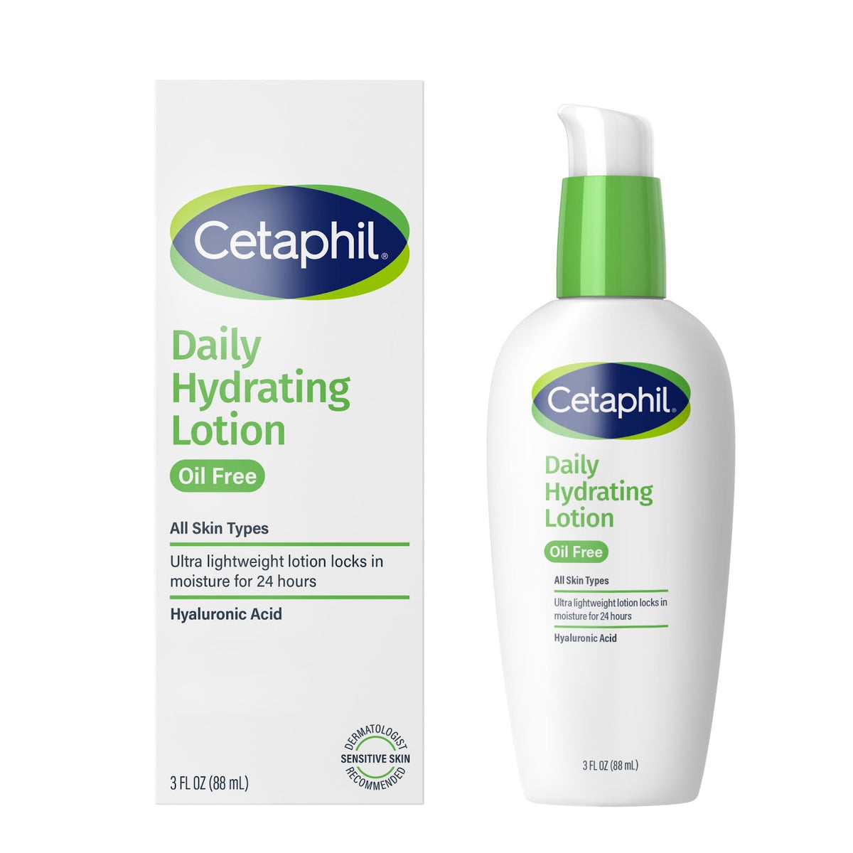 Cetaphil Daily Hydrating Lotion Oil Free All Skin Types