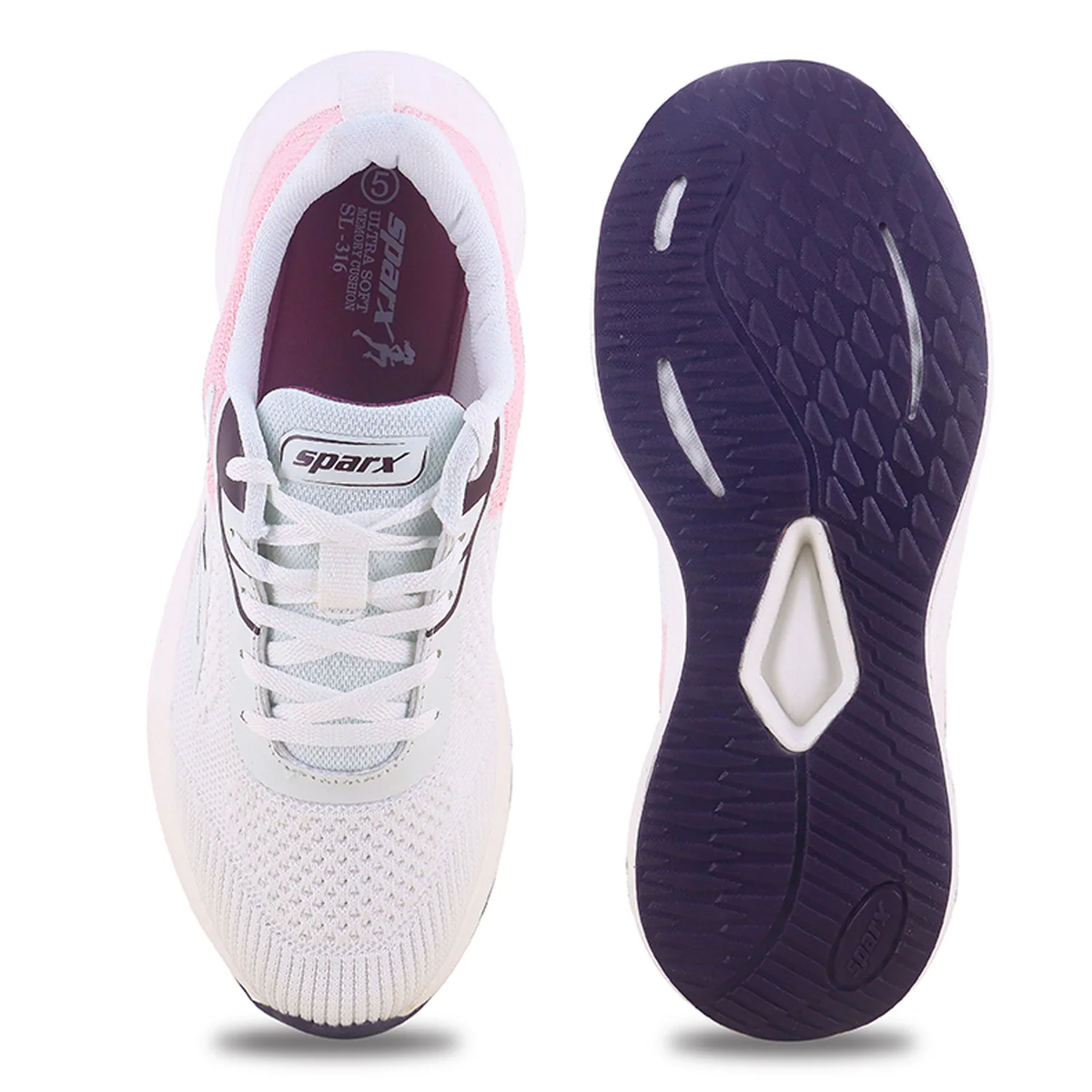 Sparx SL 316 Women's Sports Shoes - P White Wine
