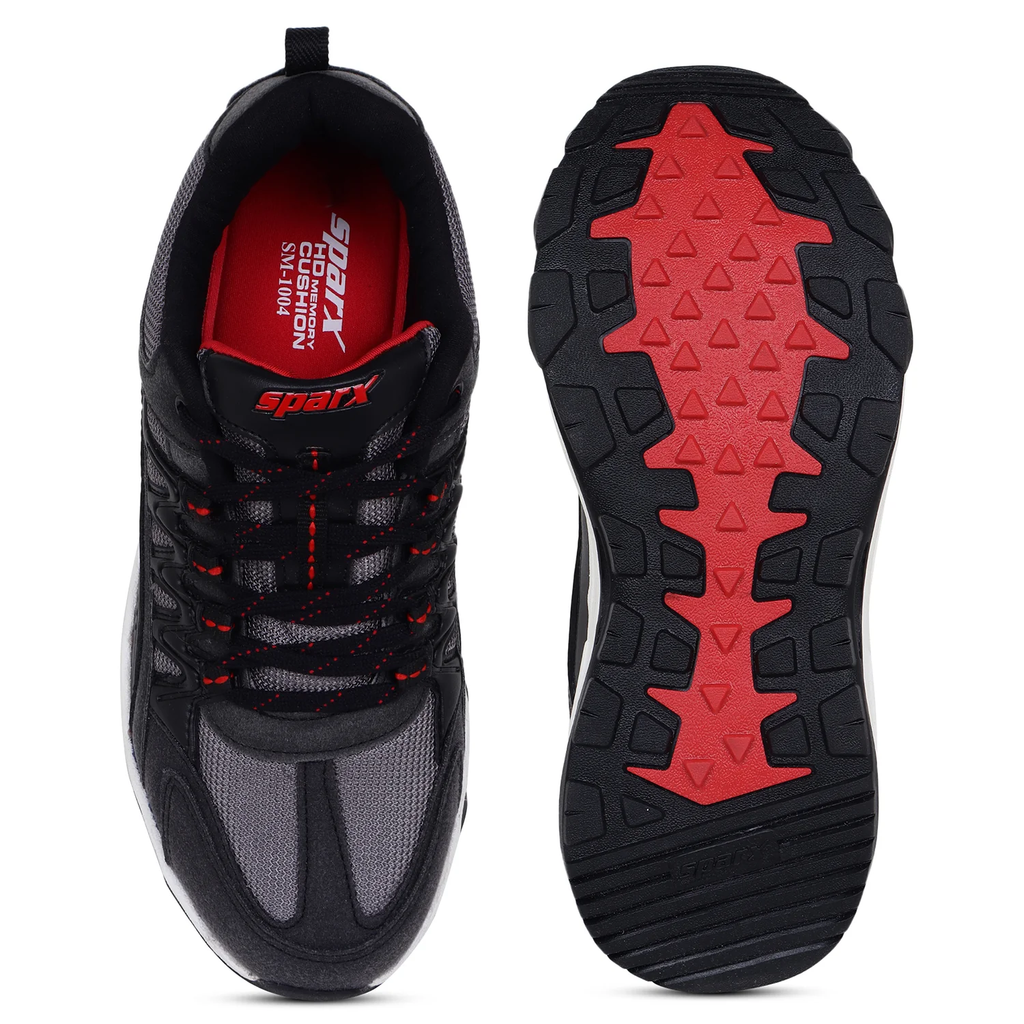 Sparx SM 1004 Men's Sports Shoes - Black Red
