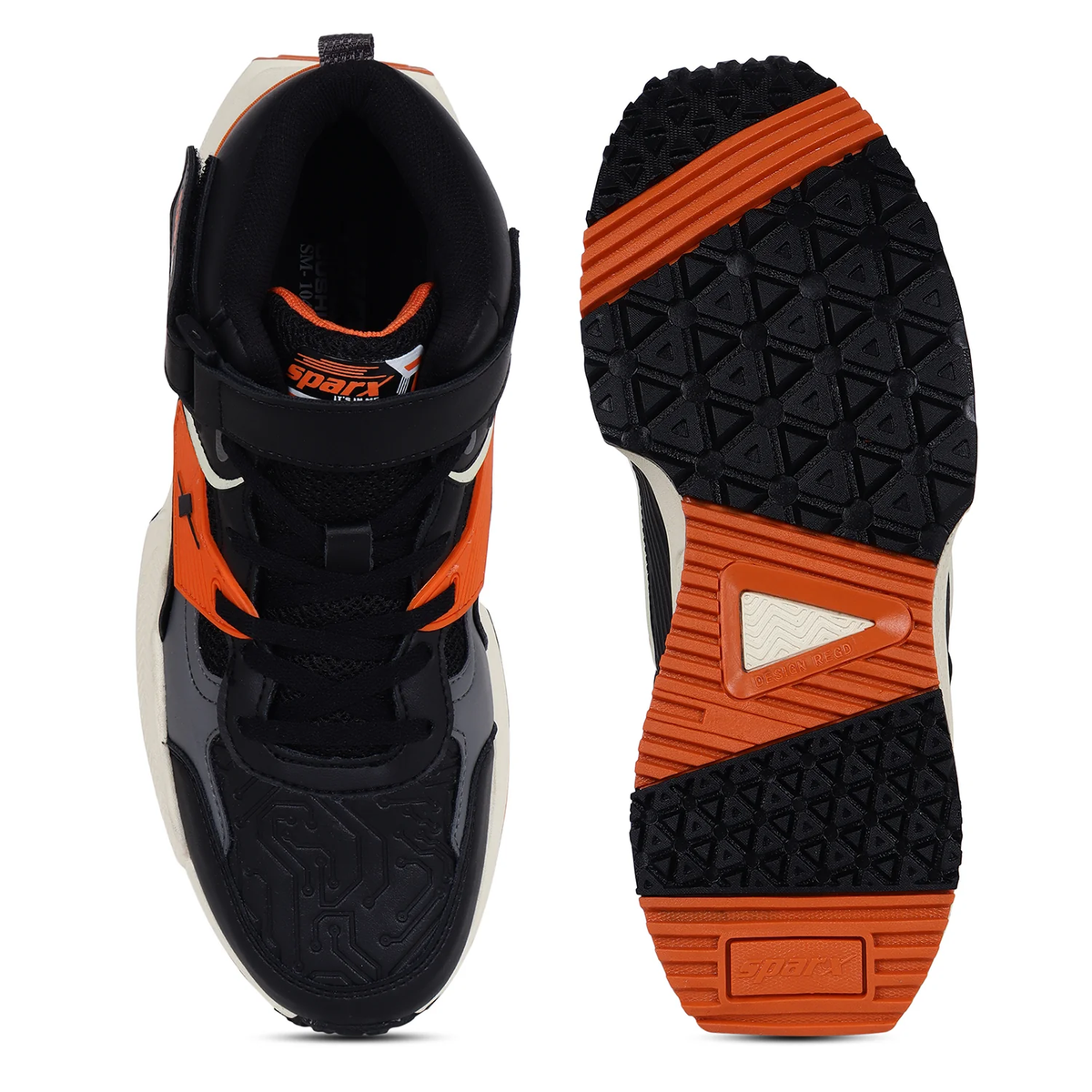 Sparx SM 1044 Men's Sports Shoes - Black D Grey