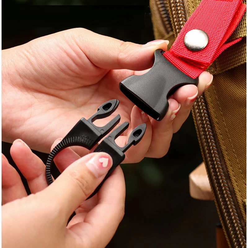 14/2/1pcs Portable Webbing Buckle Hook Water Bottle Clip Durable Nylon With Safety Multi-Color Buckle For Camping Hunting Sports