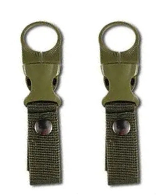 14/2/1pcs Portable Webbing Buckle Hook Water Bottle Clip Durable Nylon With Safety Multi-Color Buckle For Camping Hunting Sports
