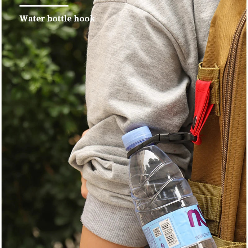 14/2/1pcs Portable Webbing Buckle Hook Water Bottle Clip Durable Nylon With Safety Multi-Color Buckle For Camping Hunting Sports