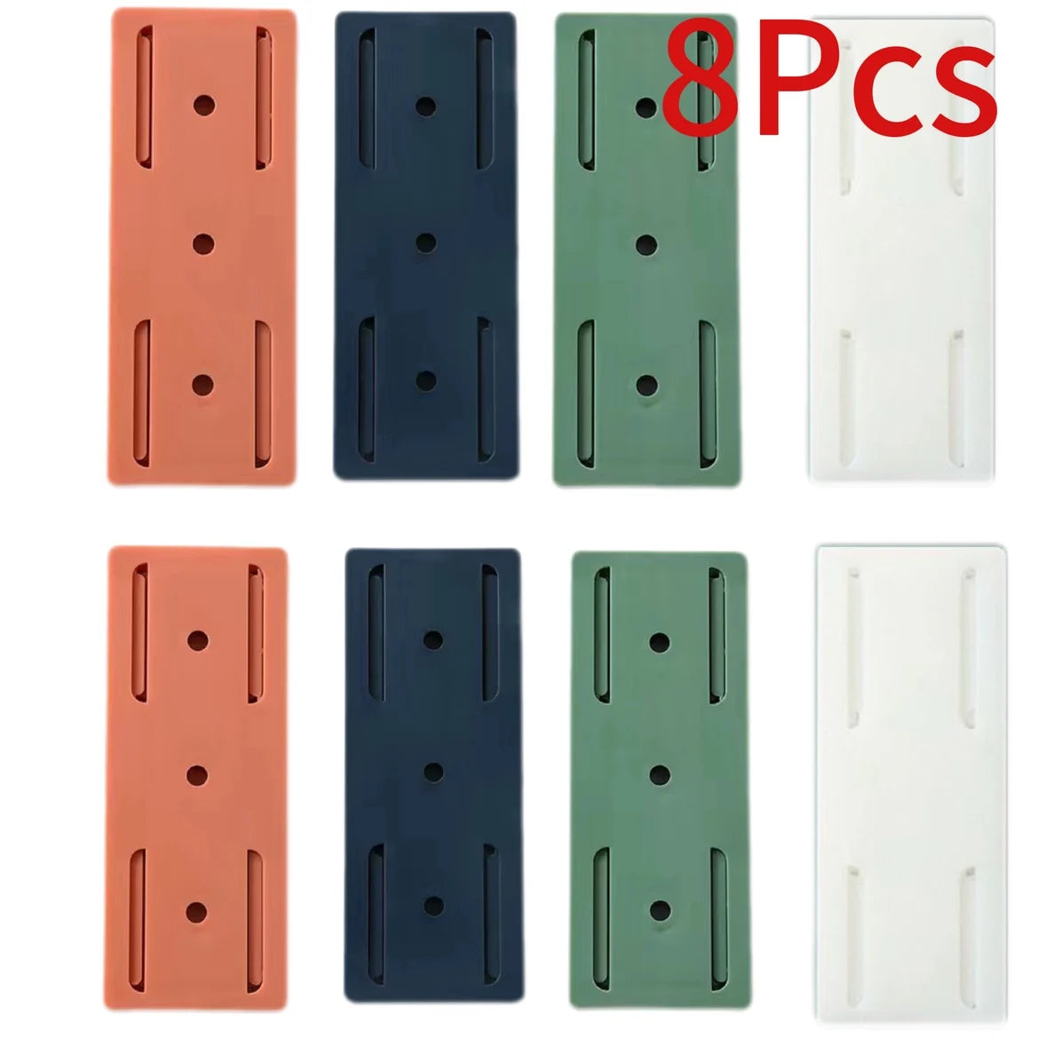 1/3/5/8/10PCS Self-Adhesive Desktop Socket Fixer Hanging Power Strip Cable Organizer Wall Holder Fixator Removable Wall-Mounted