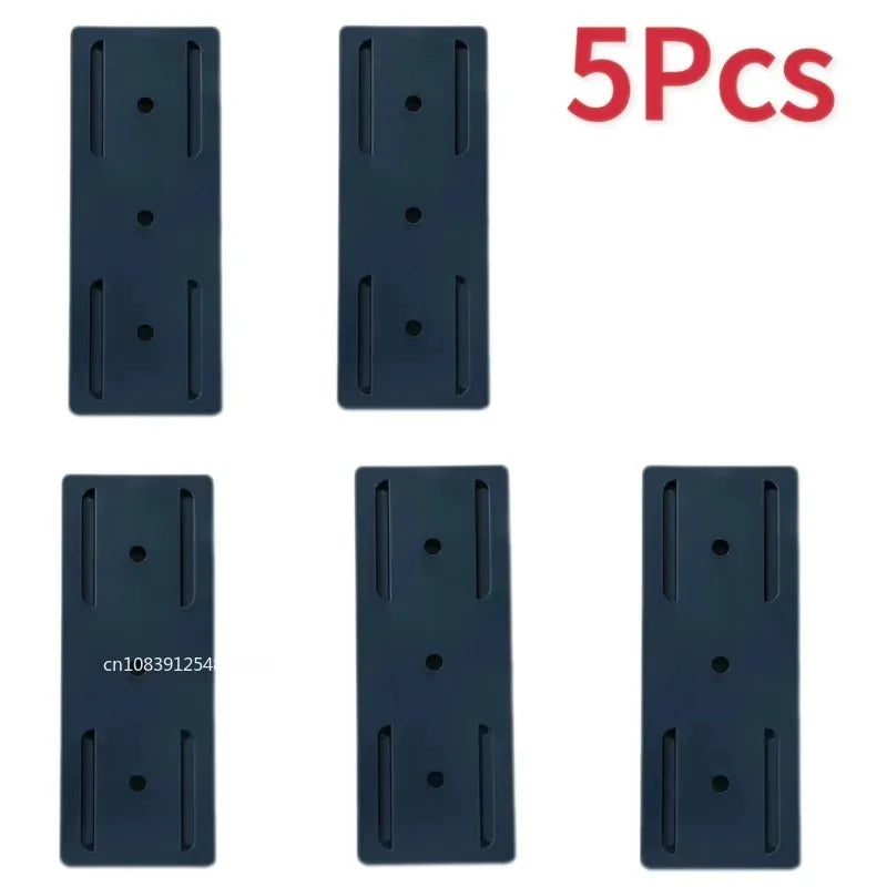 1/3/5/8/10PCS Self-Adhesive Desktop Socket Fixer Hanging Power Strip Cable Organizer Wall Holder Fixator Removable Wall-Mounted