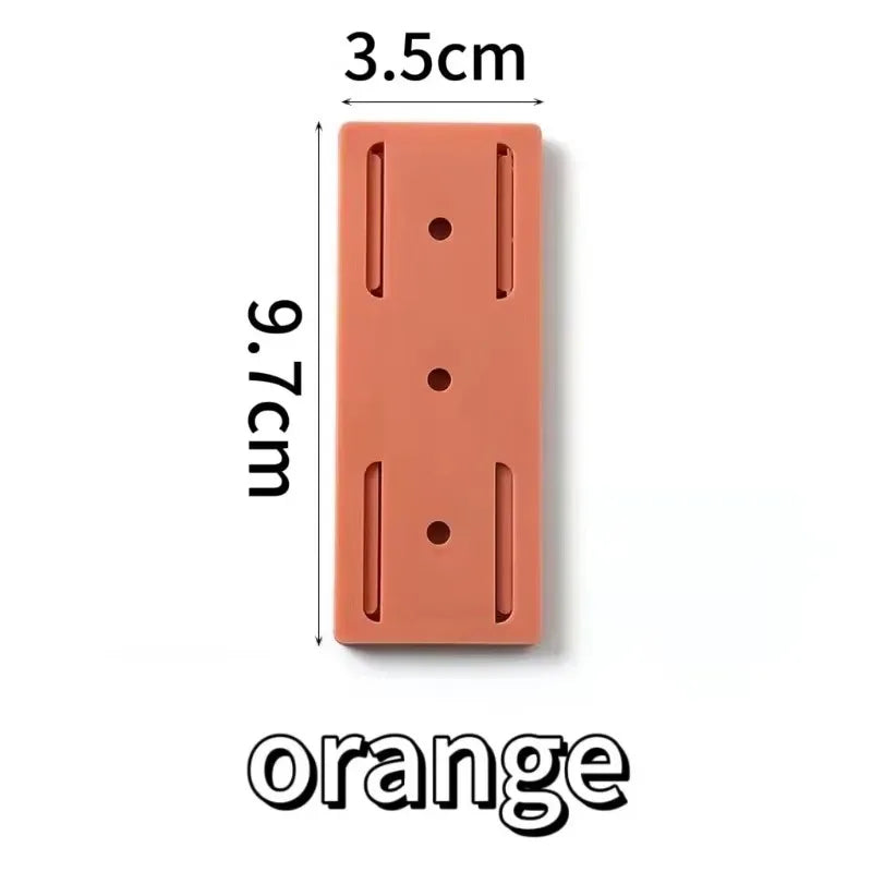 1/3/5/8/10PCS Self-Adhesive Desktop Socket Fixer Hanging Power Strip Cable Organizer Wall Holder Fixator Removable Wall-Mounted