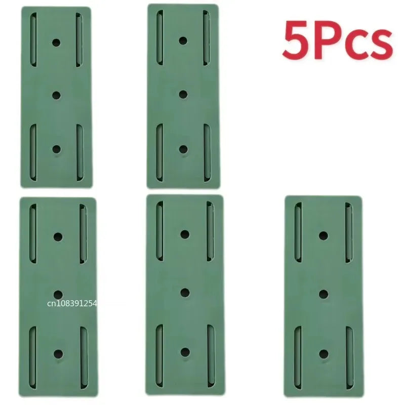 1/3/5/8/10PCS Self-Adhesive Desktop Socket Fixer Hanging Power Strip Cable Organizer Wall Holder Fixator Removable Wall-Mounted