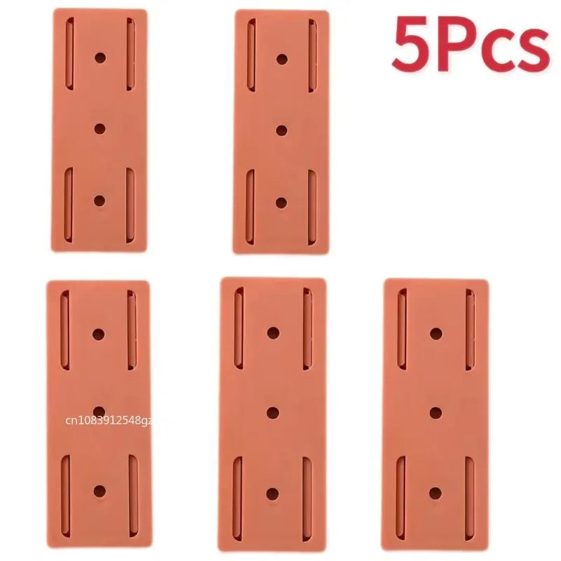 1/3/5/8/10PCS Self-Adhesive Desktop Socket Fixer Hanging Power Strip Cable Organizer Wall Holder Fixator Removable Wall-Mounted