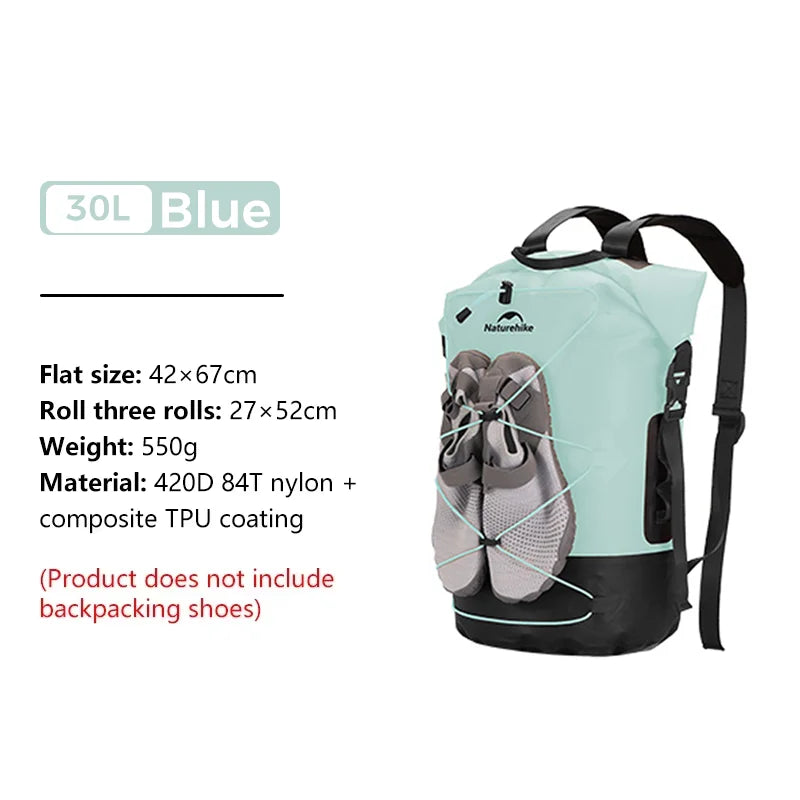 Naturehike TB03 TPU Wet & Dry Separation Waterproof Bag Outdoor Seaside Diving Bags Snorkeling Swimming Trail Rafting Equipment