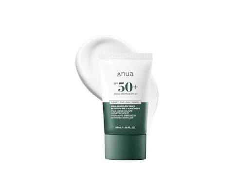 Anua Spf 50+ Pa+++++ Heartleaf + Panthenol Sunscreen