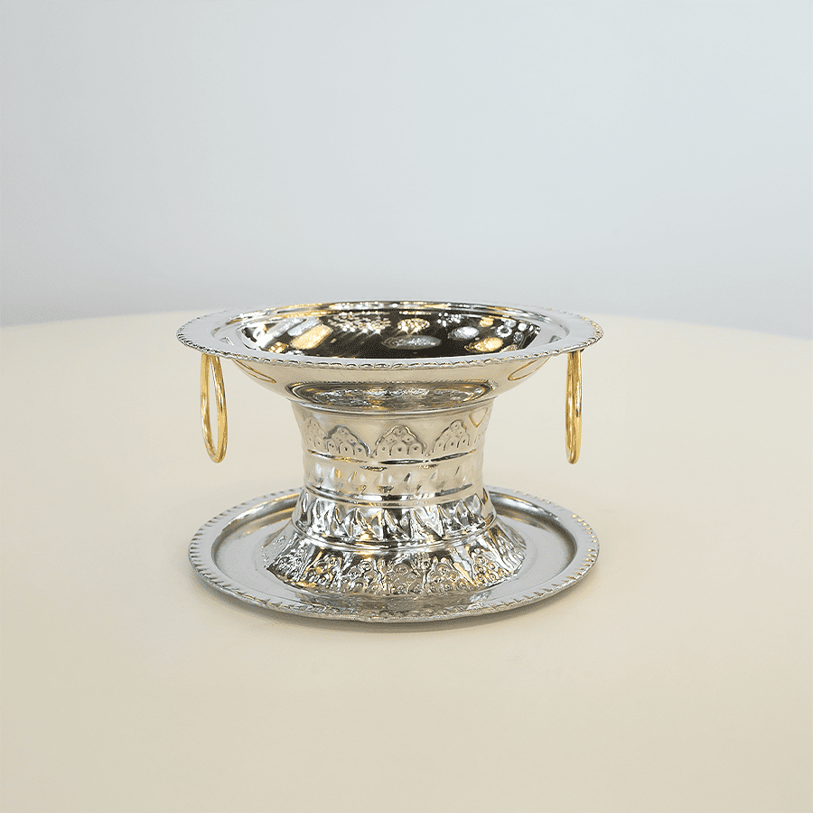 MH062-DATE BOWL SILVER-20CM