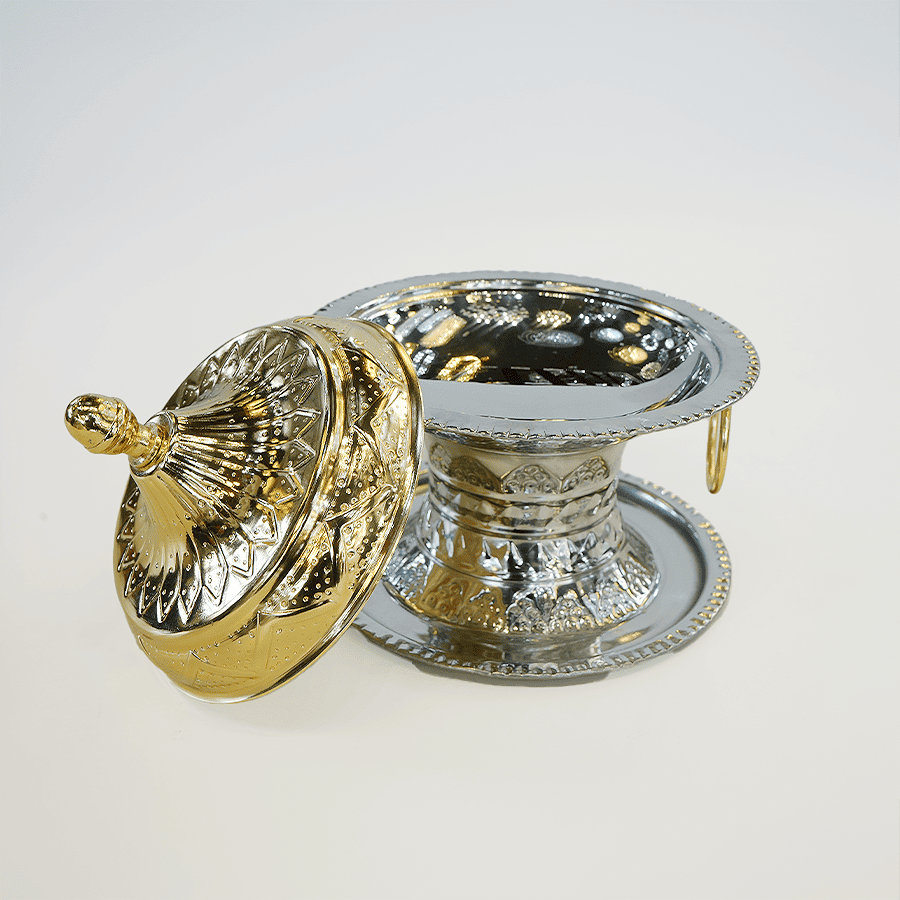 MH062-DATE BOWL SILVER-20CM
